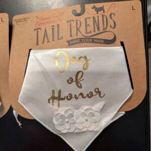 White Dog of Honor Bandana